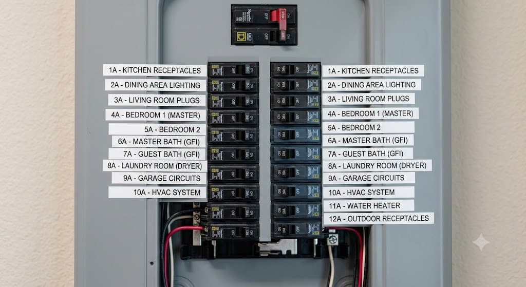Premium electrical panel and breaker work