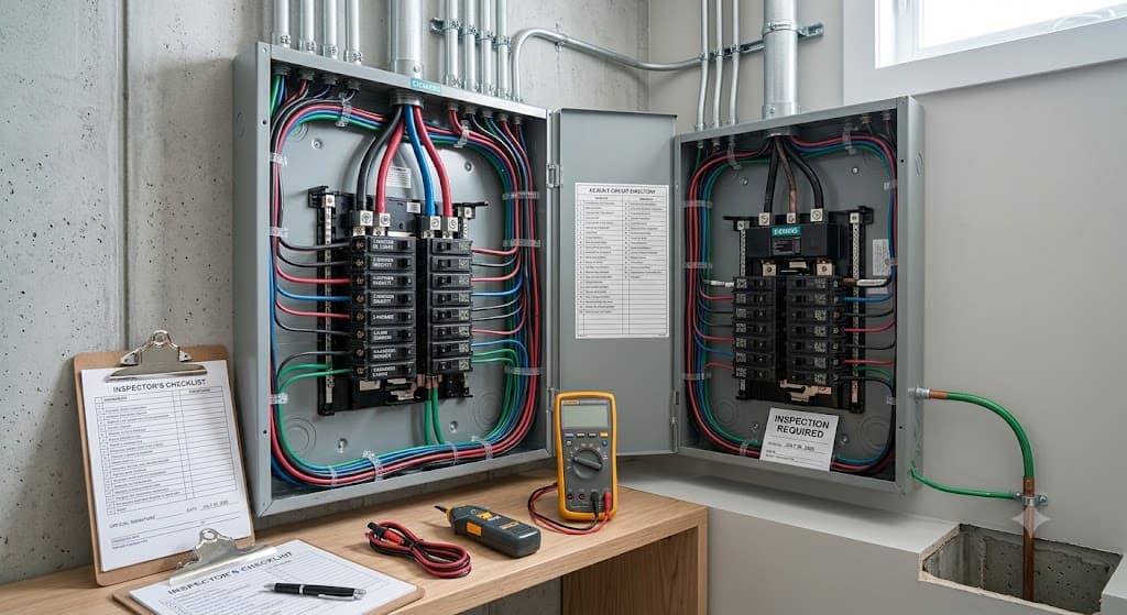 Premium electrical panel and breaker work