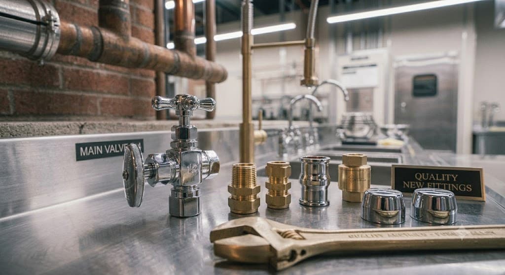 Plumbing tools and materials