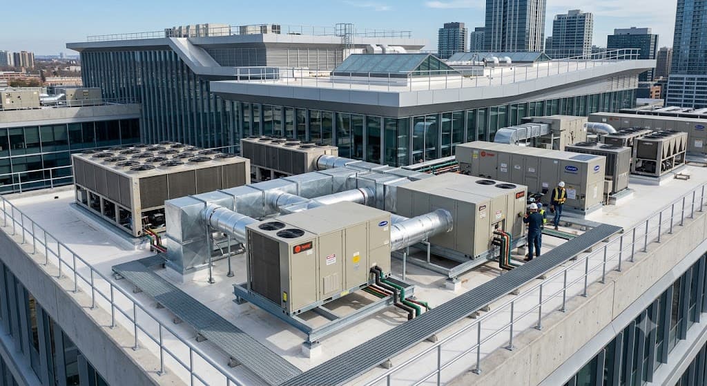 Commercial mechanical room systems